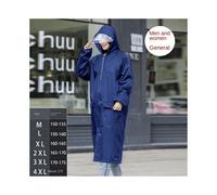 (C, 4XL (height 175cm)) Oxford Raincoat Long Adult One Piece Outdoor Backpack Thickened Raincoat Hiking Windbreaker Men's Rain Cover Rainrainraines Coat