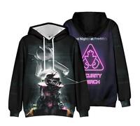 (C, 6-7 Years) Five Nights At Freddy's 3d Print Kids Hoodies Fnaf Hooded Sweatshirt Long Sleeve Pullover Jumper Tops Costume With Pocket