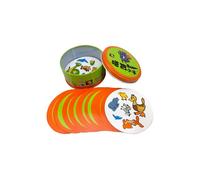 (C) 8+ Dobble spot it cards game with animals, alphabets and numbers