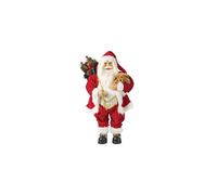 C-81440: The Christmas Workshop 60 cm Standing Santa Claus Figure, Traditional Red Coat with Gift Sack - Free Standing