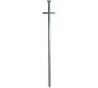 C.A.O. Box of 100 Galvanised Steel Nail Pegs Length 23 cm Width 3.2 cm Diameter 6 mm