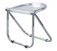 C Acrylic Folding Chair Modern Foldable Plastic Dining Chair for Home & Kitchen Space Saving Armless Seating for Indoor Outdoor Events & Parties