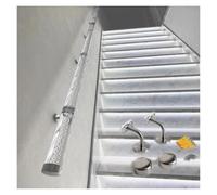 C Acrylic il Kit 3ft-20ft Non-Slip Transparent Stair Railing for Home Kindergarten Hallway & Loft - Clete 13ft (400cm) Installat Solut