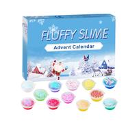 (C) Advent Fluffy Slime Calendar 24 Days Countdown To Christmas Xmas Girls Gift Kids