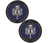 C-All of D-uty Task Force 141 Logo Patches Hook and Loop Tactical Morale Applique Fastener Military Embroidered Patch 2Pcs (Color 4)