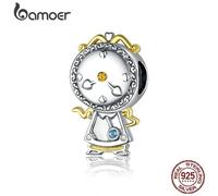 (C) Bamoer Magic Journey Series Real 925 Sterling Silver Beads Teapot Candlestick Clock Charm Pendant Fit Original Silver Bracelet