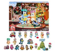 (C) Bluey Christmas Xmas Advent Calendar 2023, 24 Days Countdown Calendars, Cartoon Theme Bluey Figures Doll Surprise Blind Box