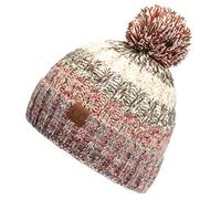 C.C Exclusives Women's Winter Seed Stitched Confetti Pom Beanie Hat (HAT-1816)(HAT-2214)(HAT-2085)(HAT-3841), Beige, One Size