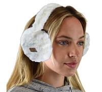 C.C Soft Winter Warm Adjustable Headband Ear Warmer Earmuffs, Furry Ivory, One Size