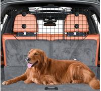 C CASIMR CASIMR Dog Car Barrier for SUVs, Vehicles, Trucks, Cars, Adjustable Pet Divider Cargo Area Universal-Fit, Folding Design for Easy Storage, Heavy-Duty Wire Mesh Barriers Safety Travel