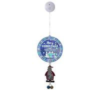 (C) Christmas Decoration Disc Hanging Led Light Cute Santa Claus Tree Music Lamp