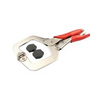 C clamp, 11Inch C Clamp Clip Locking Plier Woodworking Tenon Locator Grip Vise Lock Jaw Swivel Pad