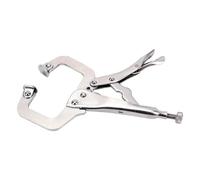 C clamp, Alloy Steel Grip Vise Lock Jaw Swivel C Clamp Weld Clip Woodwork Pincer Tong Tenon Locator(Flexible Head)
