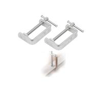 C Clamps Set 2Pcs Heavy Duty Steel C Clamp Quick Grip Non Slip 1.65in Throat Depth for Woodworking Welding Automotive Repair Welding and Building