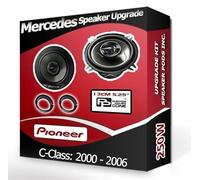 C-Class Speaker upgrade Front Door Pioneer car speakers 5.25" 13cm + Pods 250W