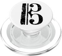 C-Clef (Vintage Black) Musicians Viola Cello PopSockets PopGrip for MagSafe