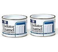 C CLEVER CART SHOP SMART 151 Coatings Radiator Enamel White Gloss Paint 180ml X2 Durable Hard Drying Heat Resistant Paint High Performance Gloss Finish for Radiators, Heaters & Metal Surfaces