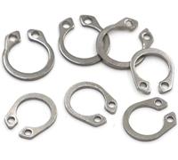 C-Clips snap rings, External C-Type Snap Retaining Ring Circlip Shaft Washer 304 Stainless Steel Multiple Sizes(M18 10pcs)