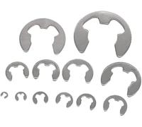 C-Clips snap Rings, External Retaining Rings Snap Rings E Clips Circlip SS304 M1.5-M12 Multi Pack(50pcs,M7)