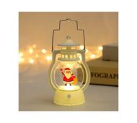 (C Cloth Bag Old Man) Christmas decorations cake baking LED children's portable lantern night light kindergarten gift window display