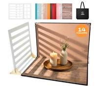 C Coiro Product Photography Backdrops 14 Patterns, 2 Grids, Size 15x11 inch Small Product Photoshoot Props kit for Food Jewelry Mini Items Picture. Ugc Content Creator Tools