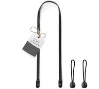 C Coiro Slim Leather Camera Strap with Quick Release, Neck Adjustable Camera Shoulder Strap DSLR SLR Compatible with All Camera Brands, Classic/Black