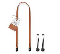 C Coiro Slim Leather Camera Strap with Quick Release, Neck Adjustable Camera Shoulder Strap SLR Compatible with All Camera Brands, Classic/Tan