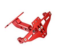 C Compatible With For ZX10R 2005-2023 Scooter License Plate Holder Turn Signal Light Tail Tidy Mudguard Eliminator Replacement(Red)