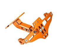 C Compatible With For ZX10R 2005-2023 Scooter License Plate Holder Turn Signal Light Tail Tidy Mudguard Eliminator Replacement(Orange)