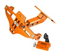 C Compatible With SUZUKI For SV1000 For SV1000S 2003-2018 Motorcycle Accessores Rear License Plate Holder Mount Turn Signal Lights(Orange)