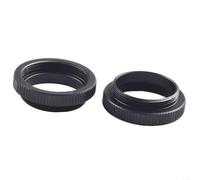 C-CS Mount Adapter Ring 5mm Aluminum Extension Tube for CCTV Lens to CS Camera Body Conversion, Matte Finish Industrial Vision Surveillance Video Security Equipment, 2 Pack