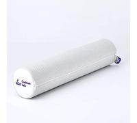 C CUSHION LAB Roll Pillow for Neck Relief - Extra Dense Memory Foam Round Cylinder Bolster for Cervical Support, Spondylosis, Neck Pain Relief, & Spine Lumbar Traction - Washable Cover & Travel Bag