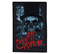 C&D Visionary Alice Cooper Bloody Skull Patch, Black, Red
