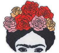 C&D Visionary Frida Kahlo Flower Crown Patch, Black, White, Red