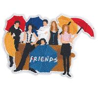 C&D Visionary Friends Group Embroidery Patches, Red, Blue, White, Yellow