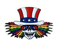 C&D Visionary Grateful Dead Uncle Sam Bolts Metal Lapel Pin, Red, Blue, White, Yellow