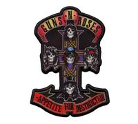 C&D Visionary Guns N Roses Cross Iron On Patch