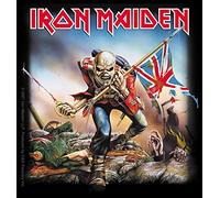 C&D Visionary Iron Maiden British Flag Sticker, Red, Black
