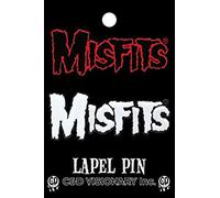 C&D Visionary Misfits Logo 2 Inch Metal Lapel Pin, Black, White