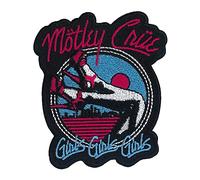 C&D Visionary Motley Crue Girls Patch, Black, Blue, Red, P-5314