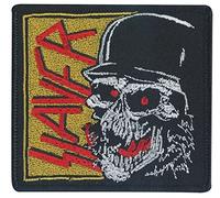 C&D Visionary Slayer Laughing Skull Patch, Gold, Red, Black