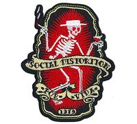 C&D Visionary Social Distortion Por Vida Patch, Red, Black, White