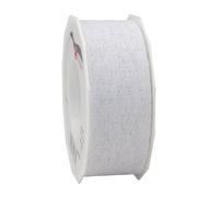 C.E. Pattberg DERBY Decorative Ribbon in White, 27 yards of Lace Ribbon for Gift Wrapping, 1.6 inches width, Accessories for Decoration & Handicrafts, Decoration Tape for Wrapping Presents