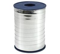 C.E. Pattberg Mexico Metallic Gift Ribbon Silver, 270 Yards of Balloonribbon for Gift Wrapping, 0.39 inches Width, Accessories for Decoration & Handicrafts, Decoration Ribbon for Presents