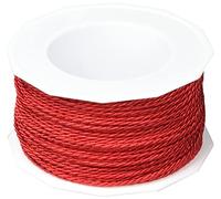C.E. Pattberg Mosel Cord in red, 55 Yards of Braided Cord for Gifts, Parcels & Presents, 0.08 inches Width, Accessories for Decoration and Handicrafts, Tearproof Tape for Gift Wrapping
