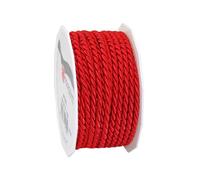 C.E. Pattberg Mosel Cord in red, 55 Yards of Braided Cord for Gifts, Parcels & Presents, 0.16 inches Width, Accessories for Decoration and Handicrafts, Tearproof Tape for Gift Wrapping