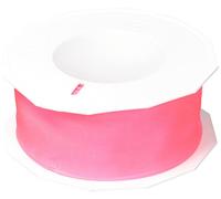 C.E. Pattberg NEON DREAM Wired Edge Taffeta Ribbon in hot pink, 22 Yards Bow Ribbon for Colourful Presents, 1.6 inches width, for Gaudy Gift Wrappings, Decorations & other Adornments