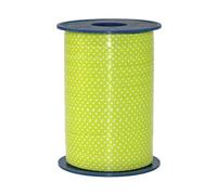 C.E. Pattberg Präsent - Dots Curling Ribbon Lime Green 10 mm width, 250 m length