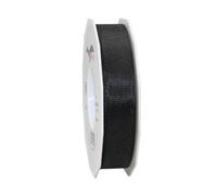 C.E. Pattberg Präsent - Europa Taffeta Ribbon Black 25 mm width, 50 m length