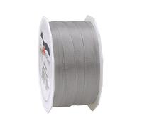 C.E. Pattberg Präsent - Europa Taffeta Ribbon Silver 10 mm width, 50 m length